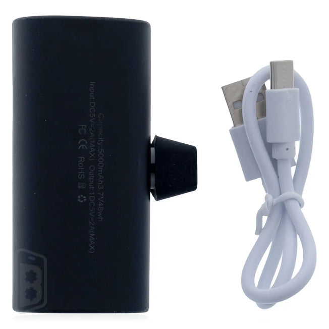 Portable USB Type C Power Bank with Display - 5000 mAh