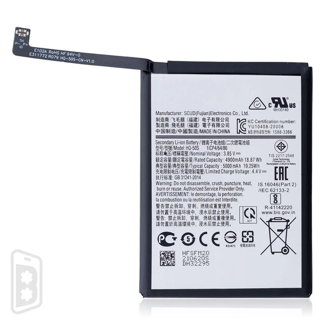 Replacement Battery Compatible For Samsung Galaxy A02S (A025 / 2020) / A03S (A037 / 2021) (HQ-50S)