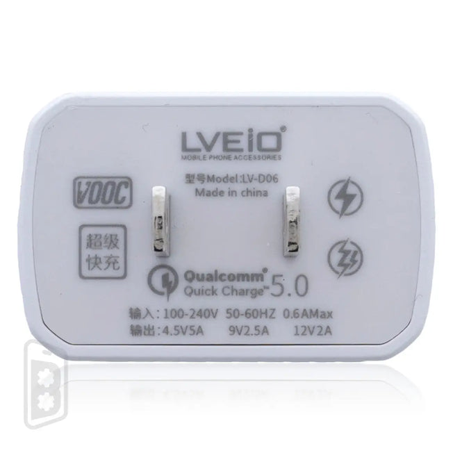 LVEIO - Home Charger USB Type A Adapter + Non-MFI Lightning Cable