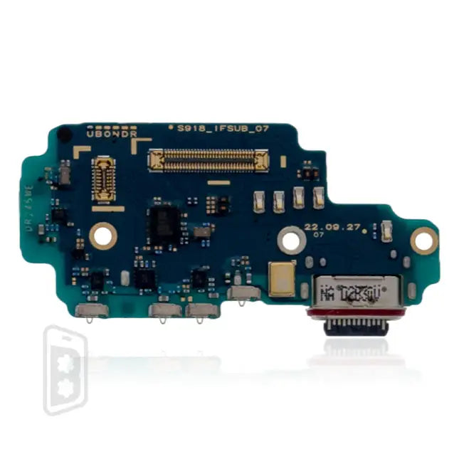 Charging Port Board With Sim Card Reader Compatible For Samsung Galaxy S23 Ultra 5G (S918U) (North American Version)