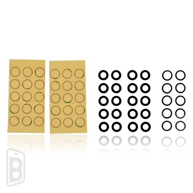 Back Camera Lens (Glass Only) With Adhesive Compatible For iPhone 11 Pro / 11 Pro Max (3 Piece Set) (10 Pack)