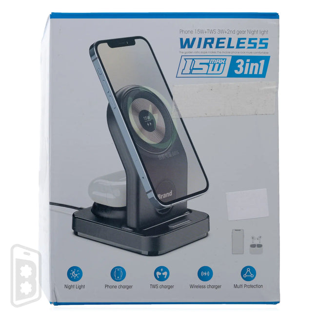 2 in 1 Wireless Charger Stand with Night Light
