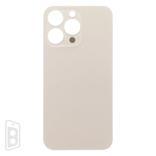 Back Glass With 3M Adhesive Compatible For iPhone 13 Pro (No Logo / Large Camera Hole)