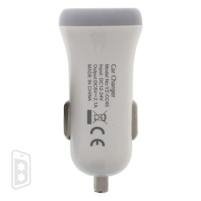 Car Charger - Dual USB Type A Adapter + USB Type C Cable