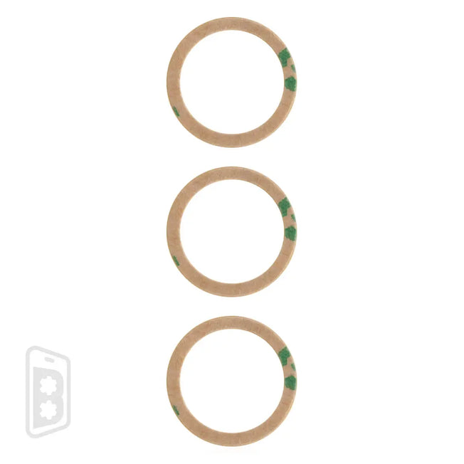 Back Camera Lens (Glass Only) With Adhesive Compatible For iPhone 12 Pro (3 Piece Set)