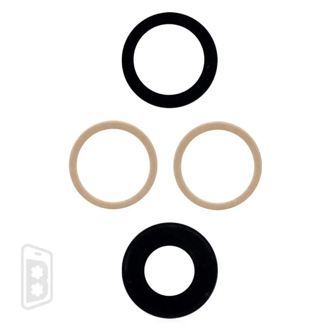 Back Camera Lens (Glass Only) With Adhesive Compatible For iPhone 11 (2 Piece Set)