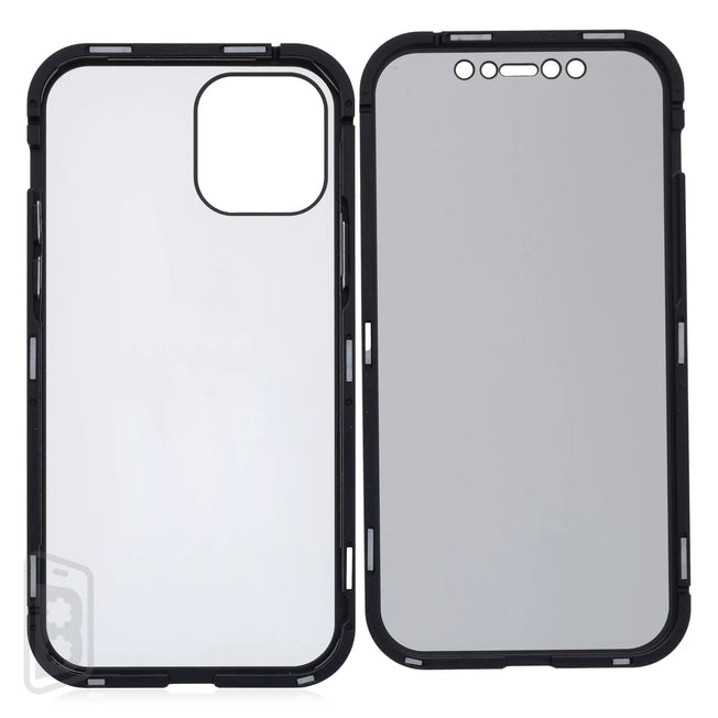 Metallic Magnet Privacy Tempered Glass - iPhone 12 Series