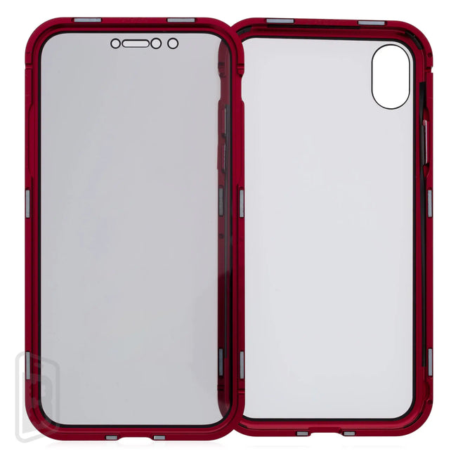 Metallic Magnet Privacy Tempered Glass - iPhone X Series