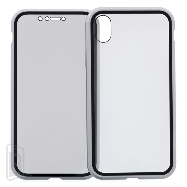 Metallic Magnet Privacy Tempered Glass - iPhone X Series