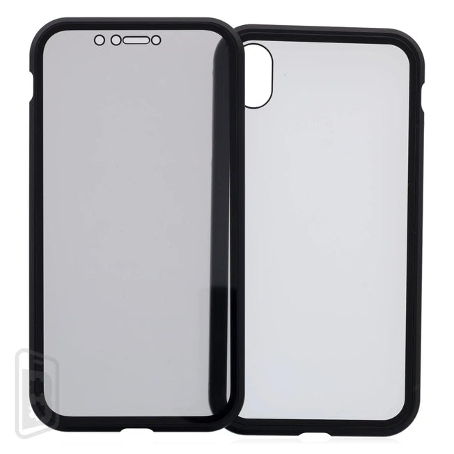 Metallic Magnet Privacy Tempered Glass - iPhone X Series