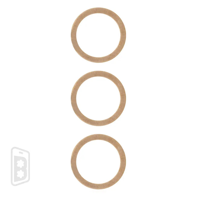 Back Camera Lens (Glass Only) With Adhesive Compatible For iPhone 12 Pro (3 Piece Set)